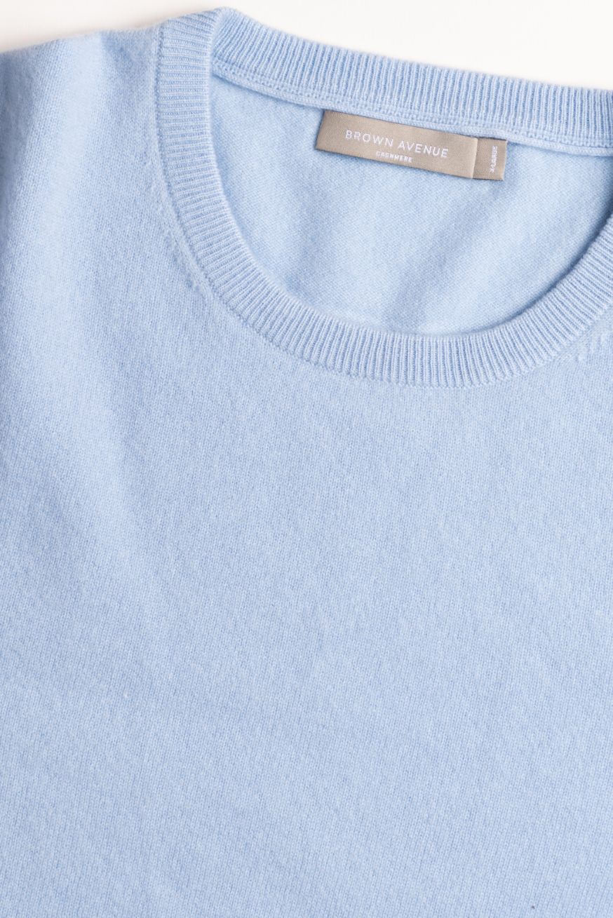 Light blue sales cashmere sweater