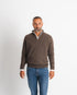 Half Zip Ull Kashmir - Brun