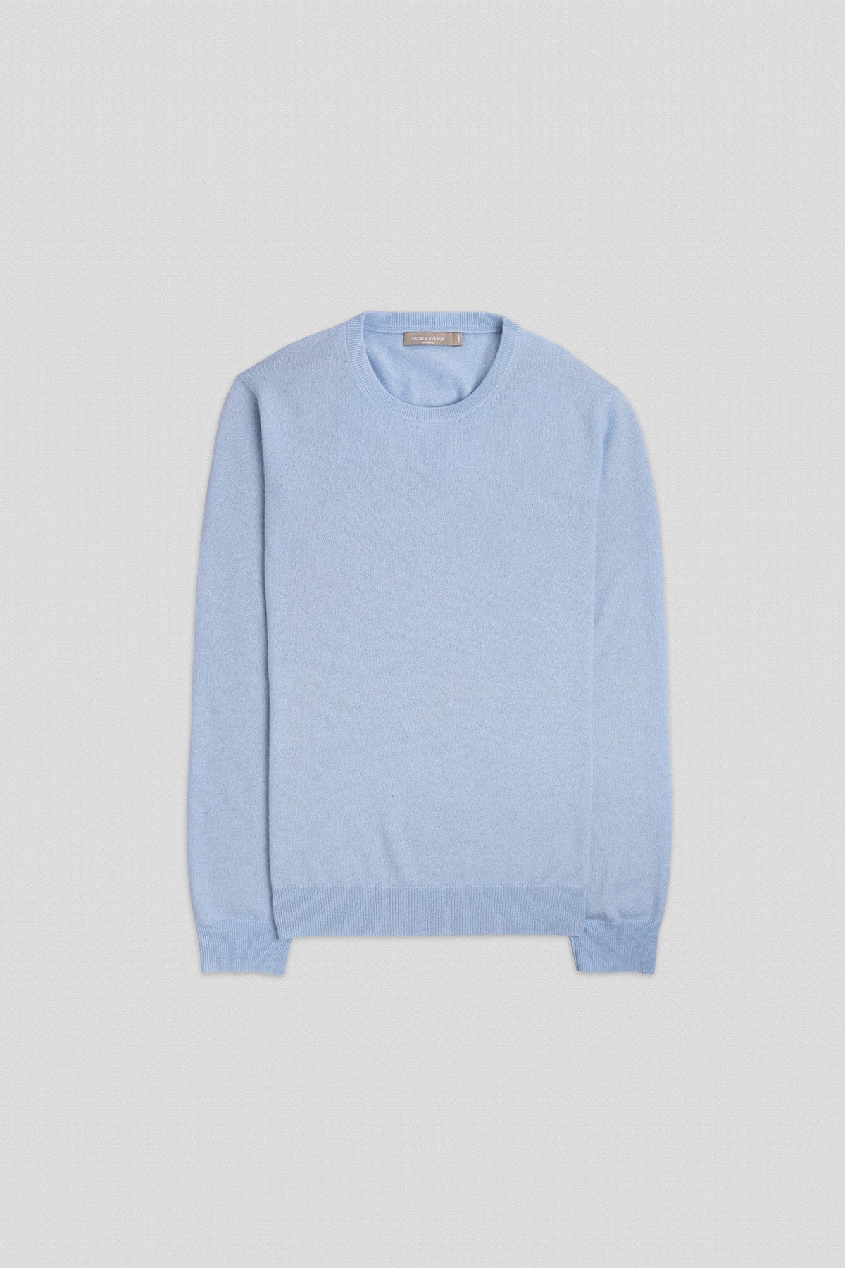 O-Neck Cashmere Sweater - Azure Blue