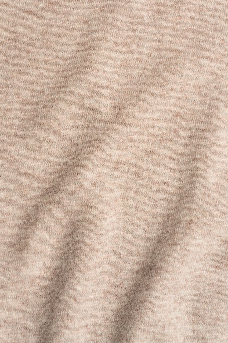 Half Zip Cashmere Sweater - Beige