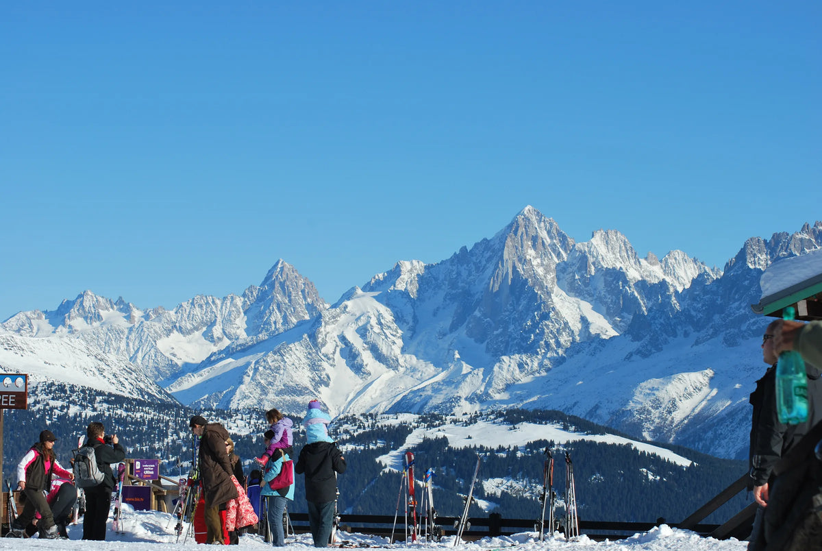 Megève with Mont Blanc in the background