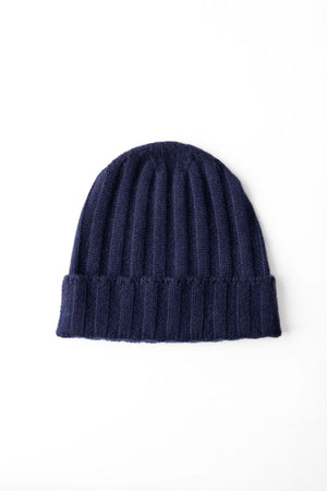 Cashmere Beanie - Navy