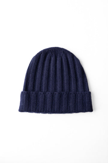 Chunky Ribbed Beanie - Navy