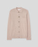 Knitted Shirt Cardigan - Taupe