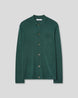 Knitted Shirt Cardigan - Green