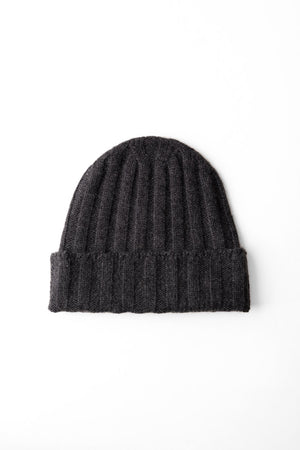 Cashmere Beanie - Charcoal