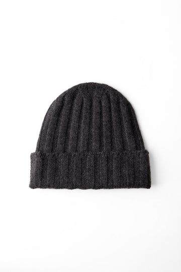 Chunky Ribbed Beanie - Charcoal