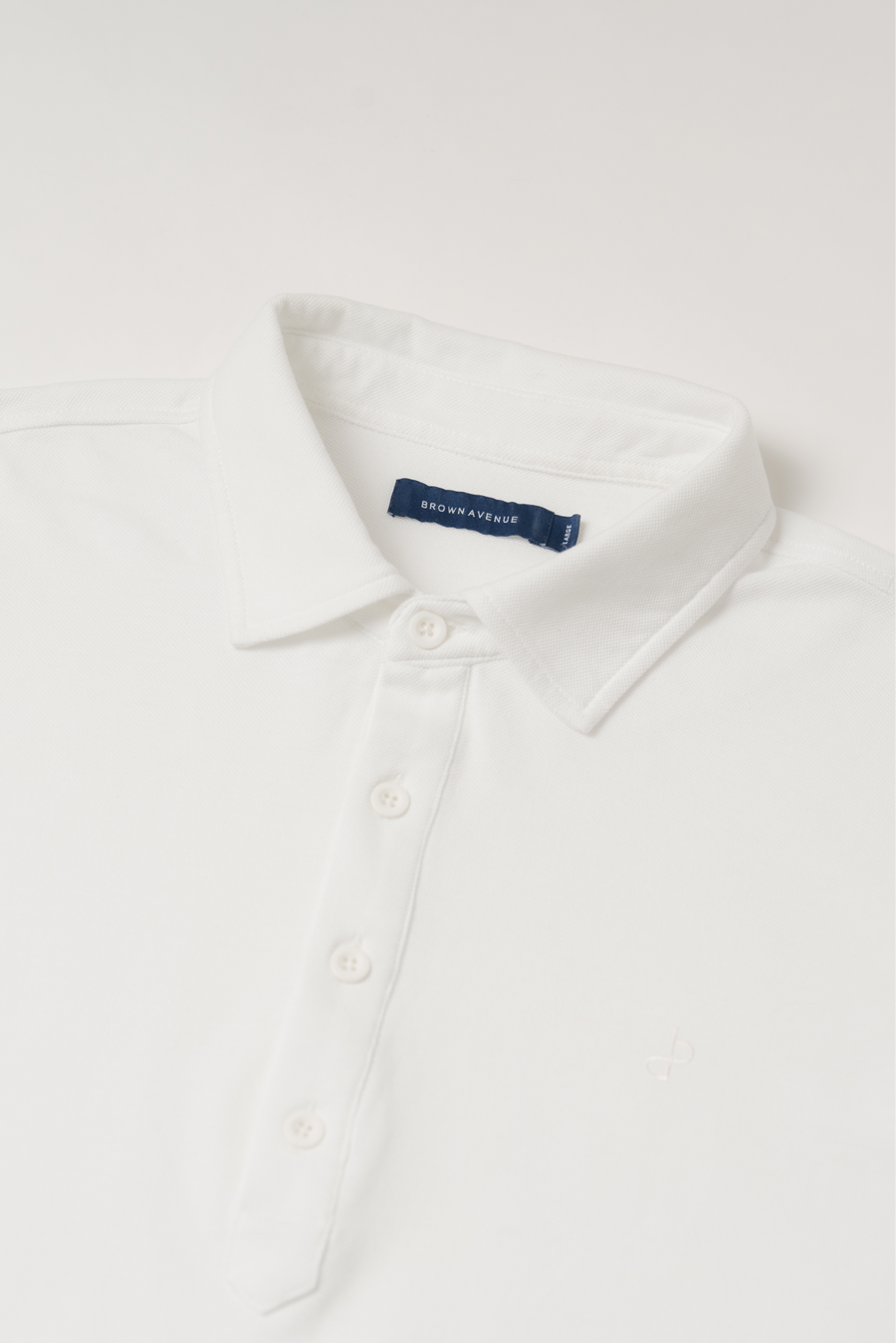 Cotton Polo Piké Shirt - White