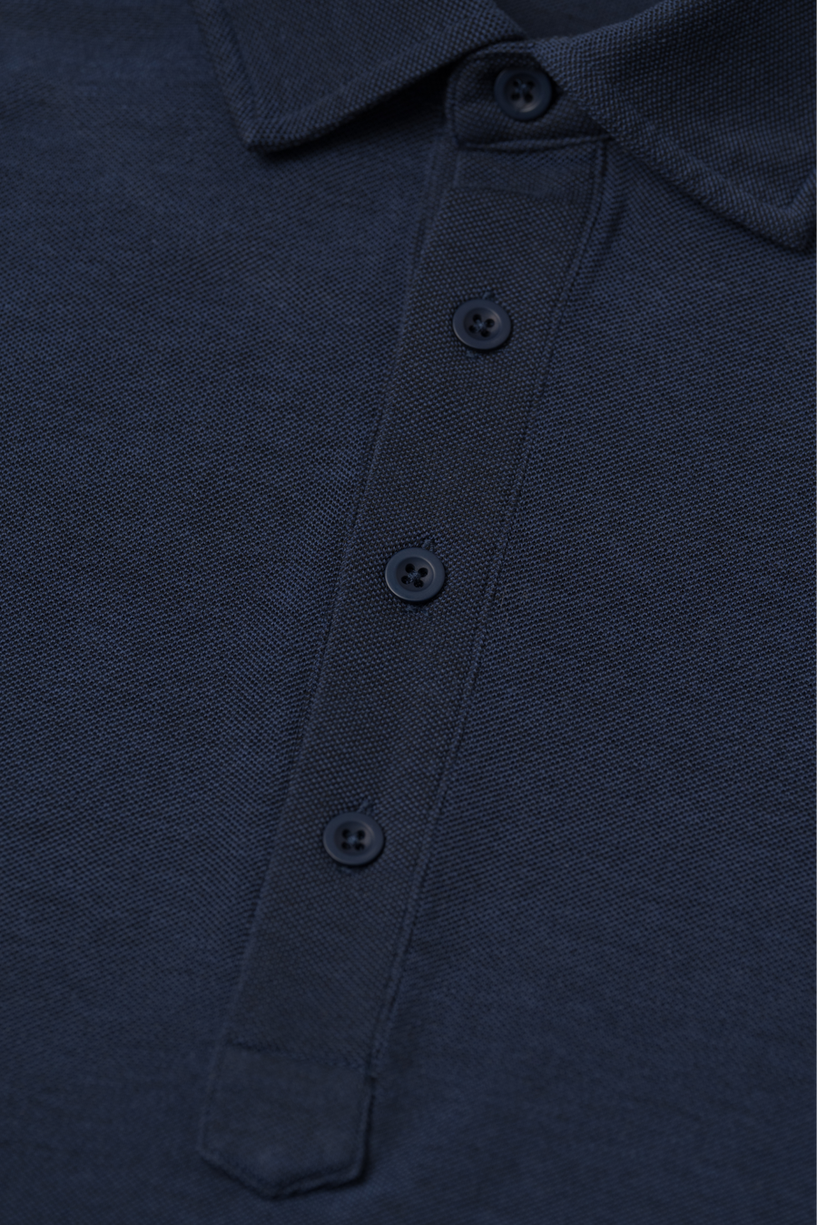 Cotton Polo Piké Shirt - Navy