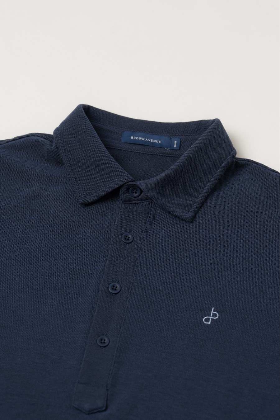 Cotton Polo Piké Shirt - Navy