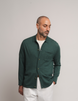 Knitted Shirt Cardigan - Green