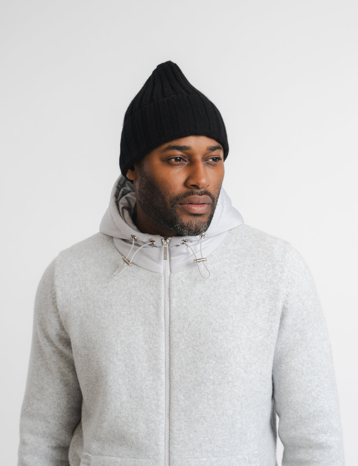 Ribbed BA Beanie - Black