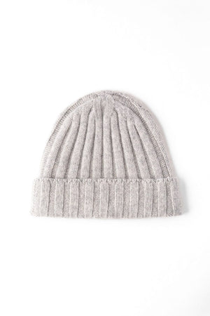 Cashmere Beanie - Silver Grey
