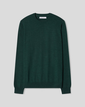 Cashfeel Merino Crewneck - Green