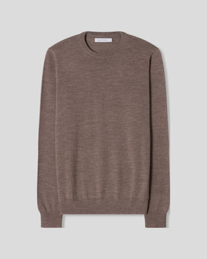 Cashfeel Merino Crewneck - Brown