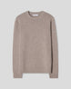 Wool Cashmere Chunky Crewneck - Greige
