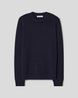 Wool Cashmere Chunky Crewneck - Navy