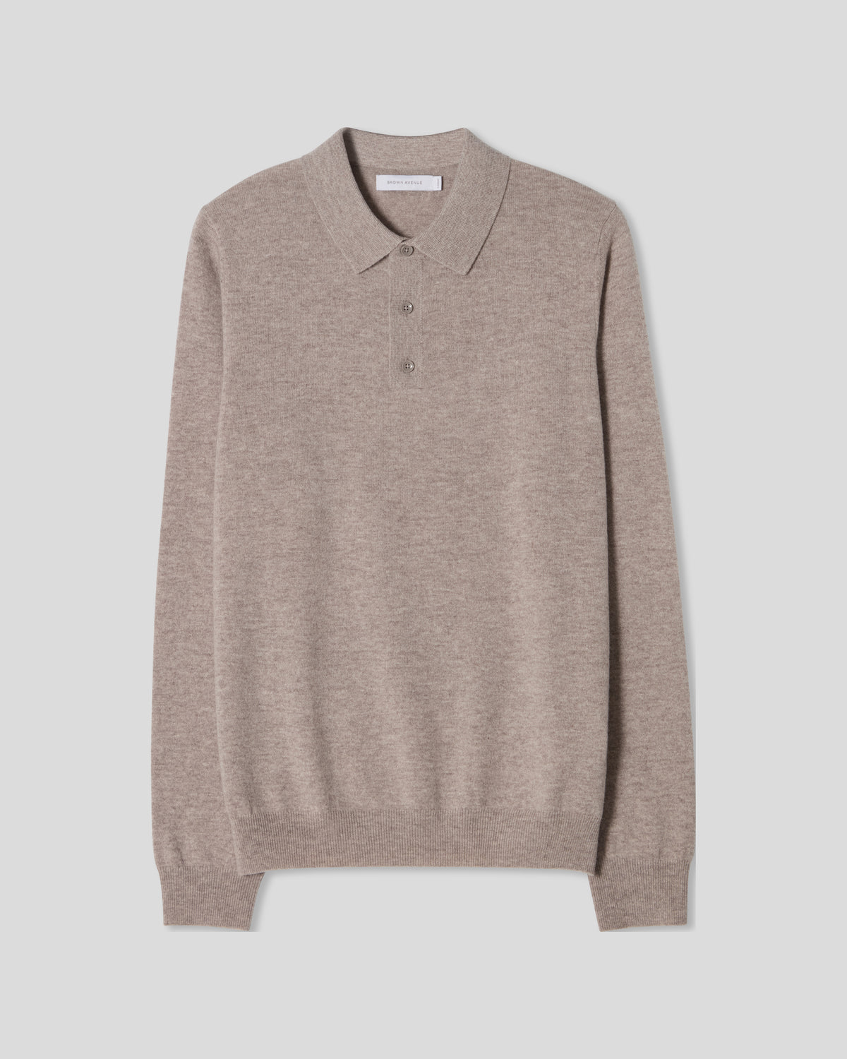 Wool Cashmere Polo - Greige