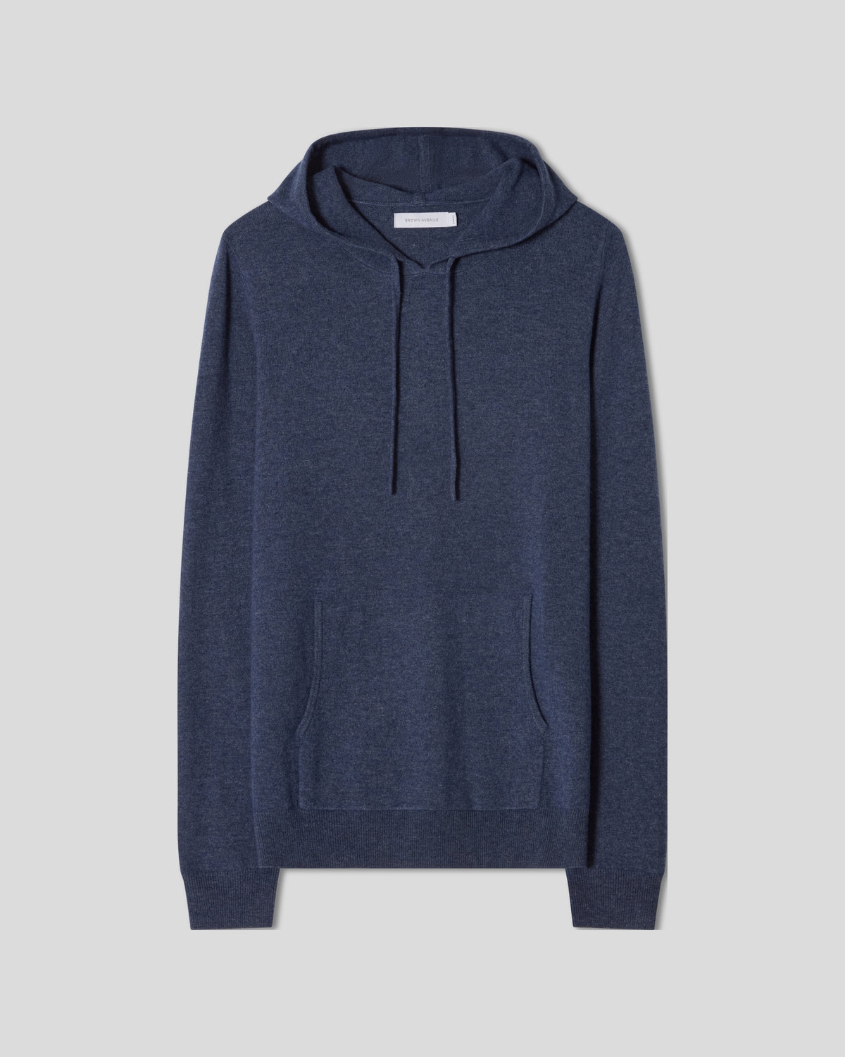Wool Cashmere Hoodie - Denim Blue