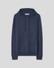 Wool Cashmere Hoodie - Denim Blue