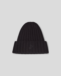 Ribbed BA Beanie - Black