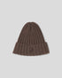 Ribbed BA Beanie - Brown
