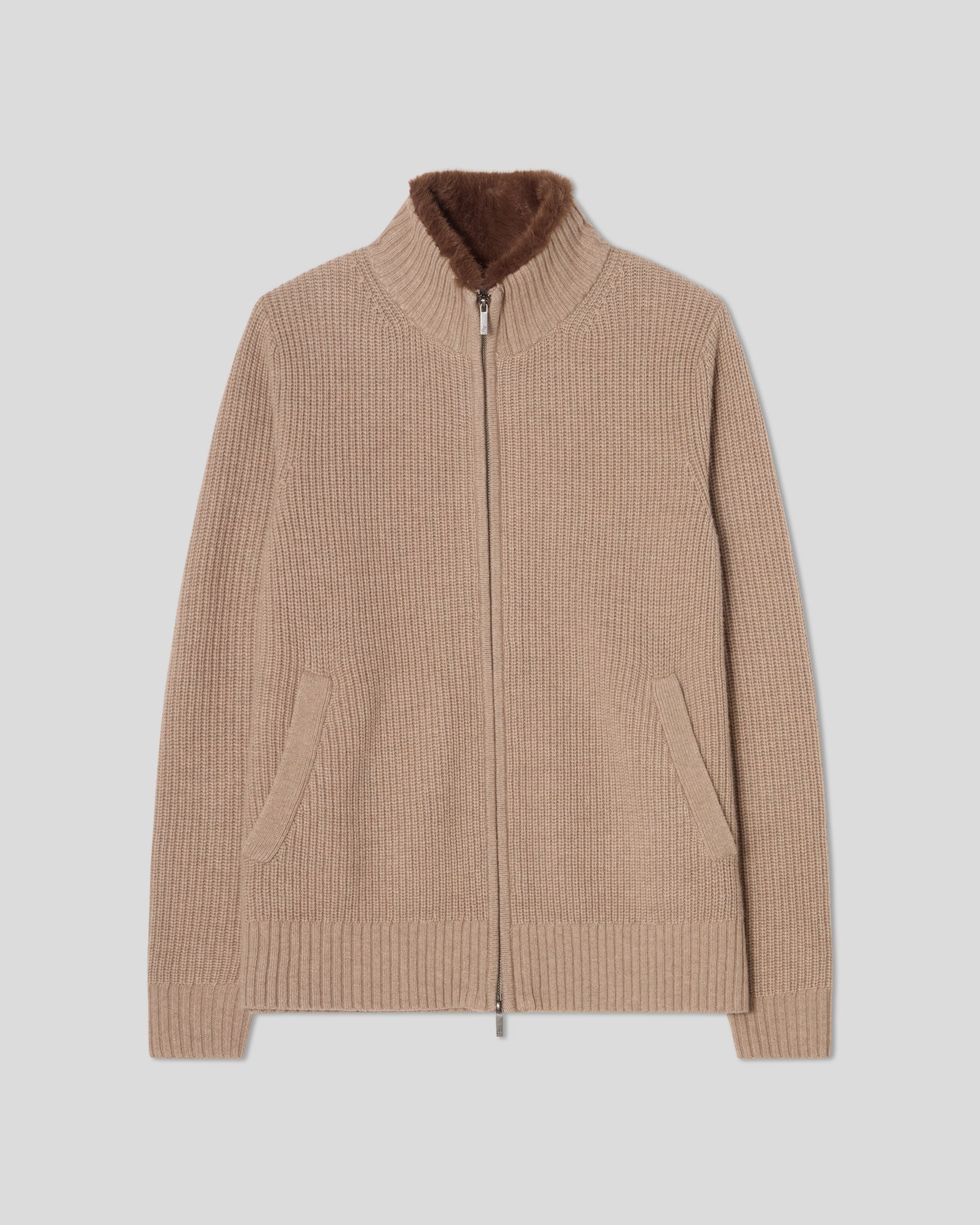 Full Zip Cashmere Cardigan - Navy – Brown Avenue