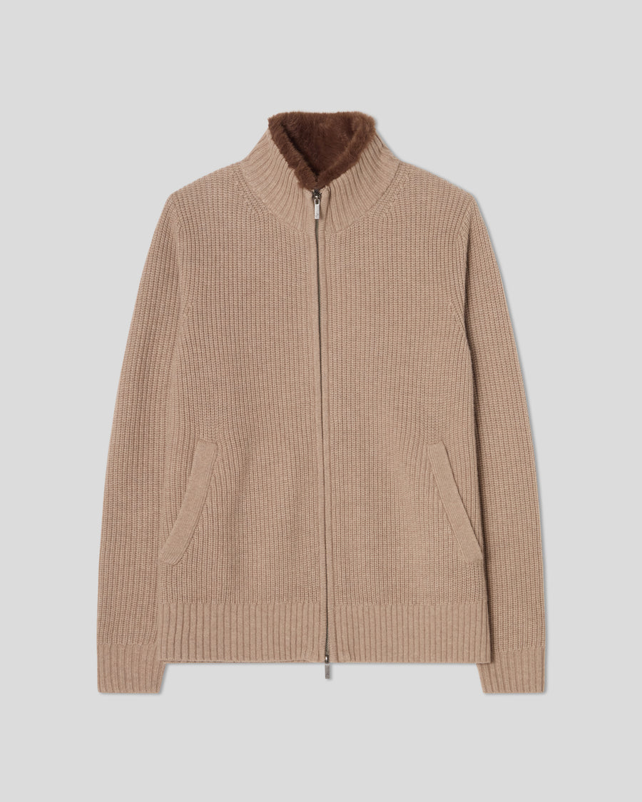 Megeve Cardigan - Taupe
