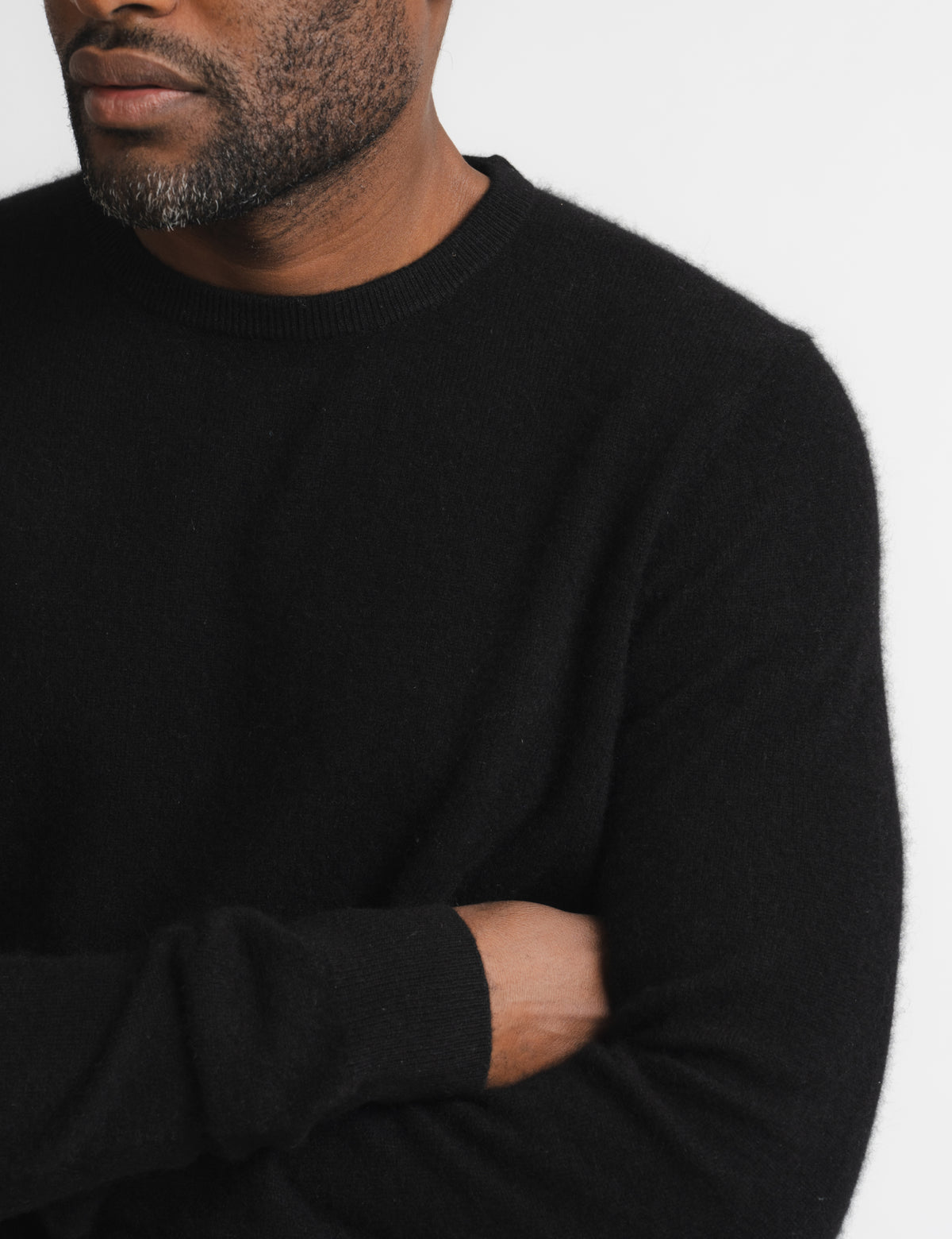 Royal Cashmere Crewneck - Svart