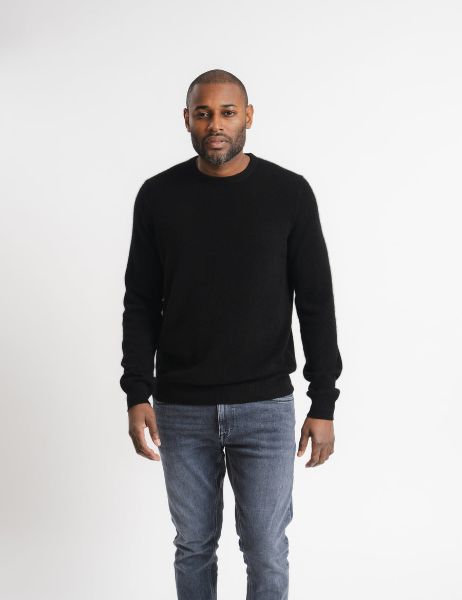 Royal Cashmere Crewneck - Black