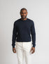 Cashfeel Merino Crewneck - Marinblå