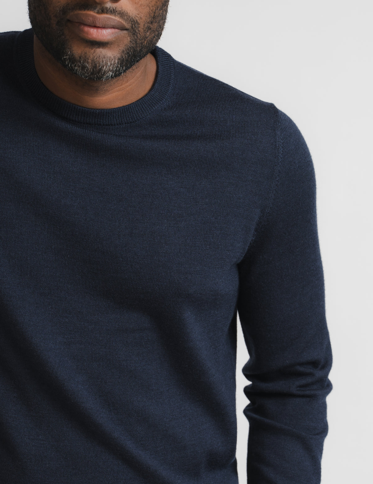 Cashfeel Merino Crewneck - Navy