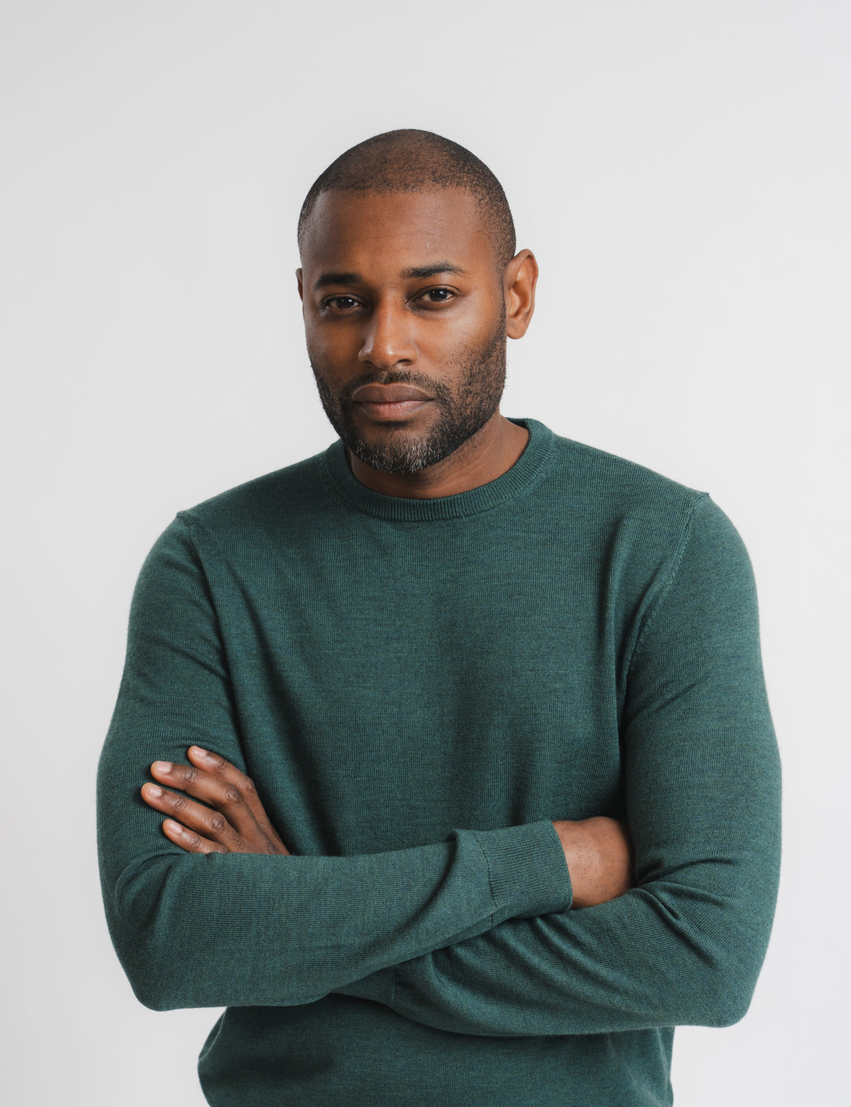 Cashfeel Merino Crewneck - Green