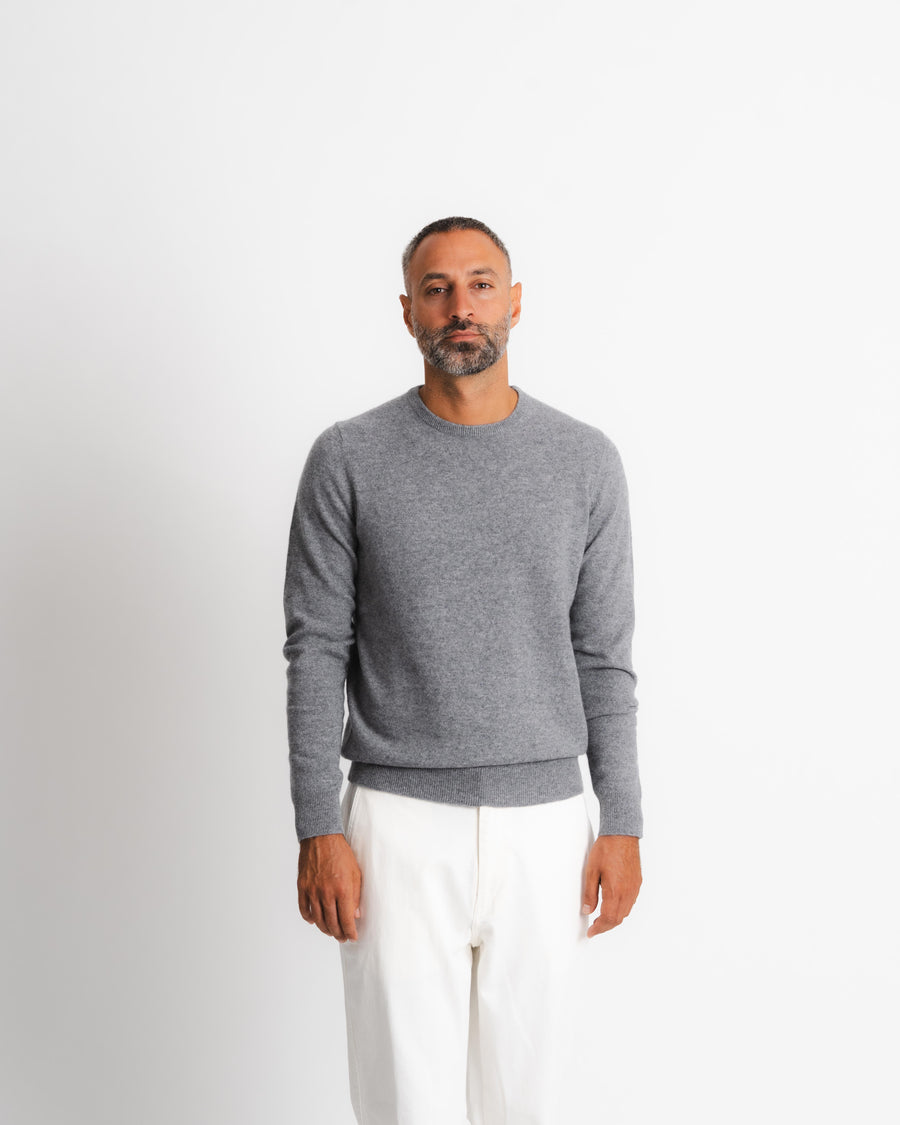 Royal Cashmere Crewneck - Dark Grey