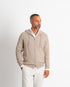 Royal Kashmir Zip Hoodie - Taupe