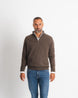 Wool Cashmere Half zip - Brown
