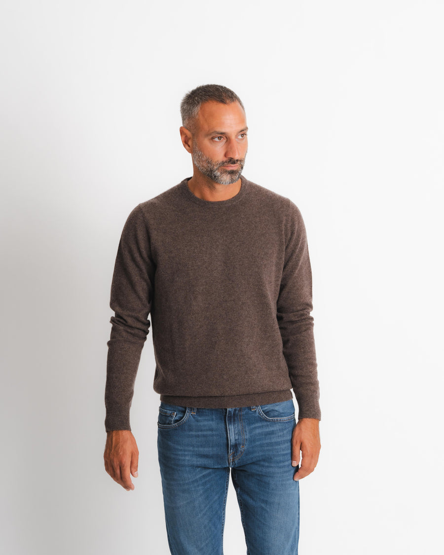 Royal Cashmere Crewneck - Brown