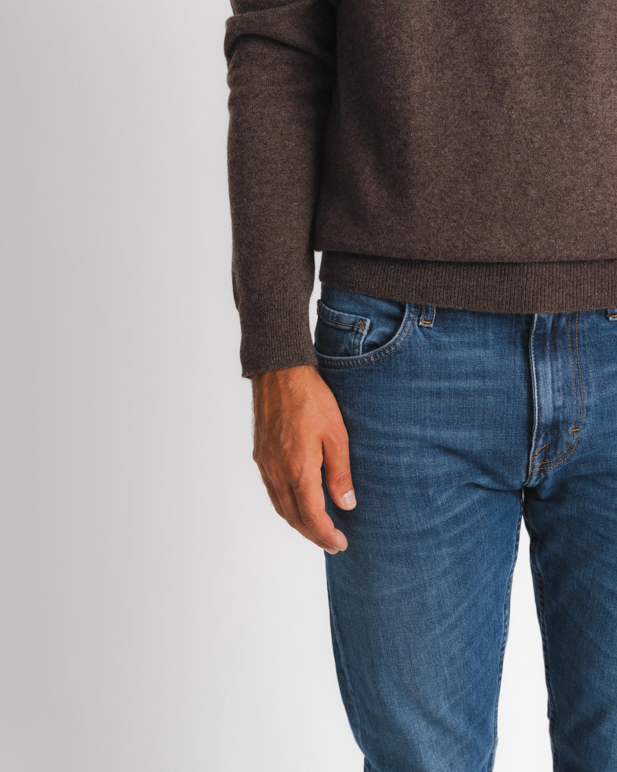 Royal Cashmere Crewneck - Brown