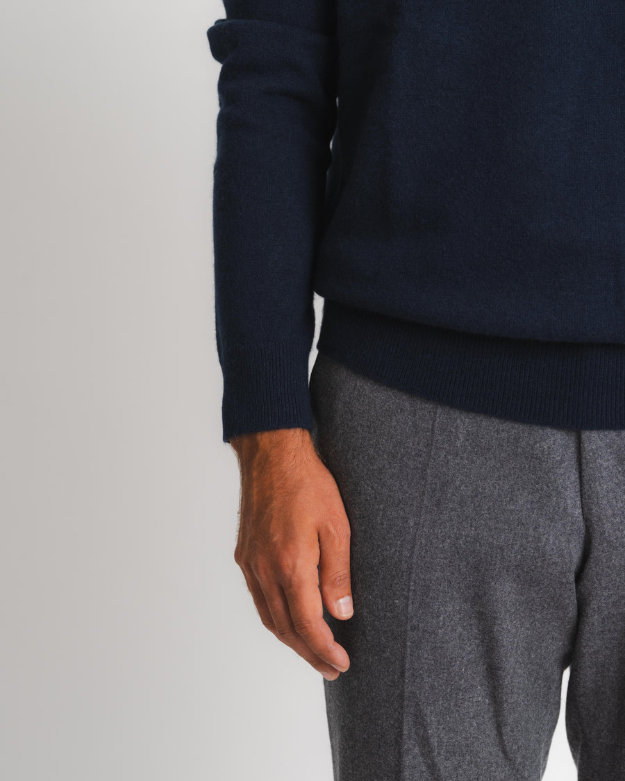 Royal Cashmere Crewneck - Marinblå