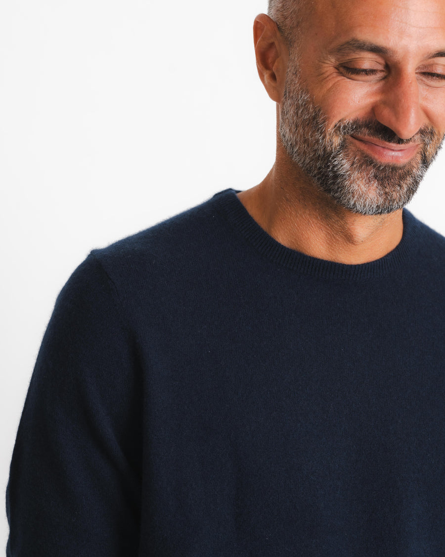 Royal Cashmere Crewneck - Marinblå