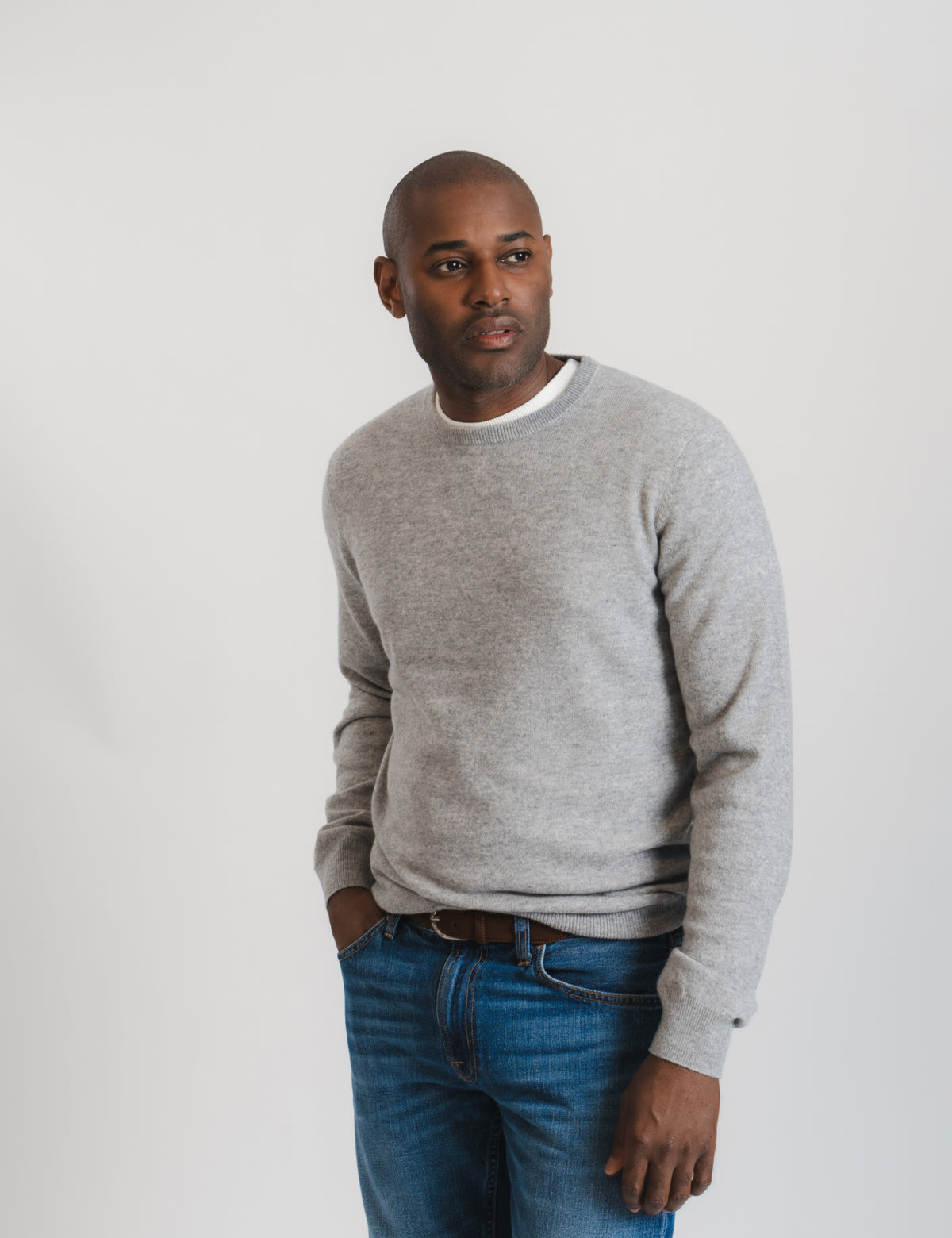 Royal Cashmere Crewneck - Grey