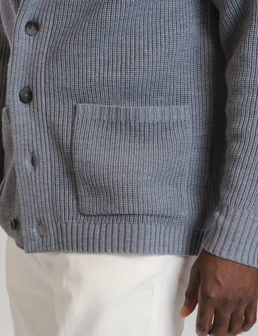 Shawl Cardigan - Grey