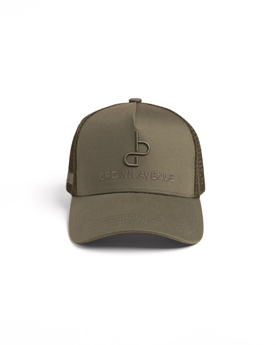 BA Logo Keps - Khaki Grön