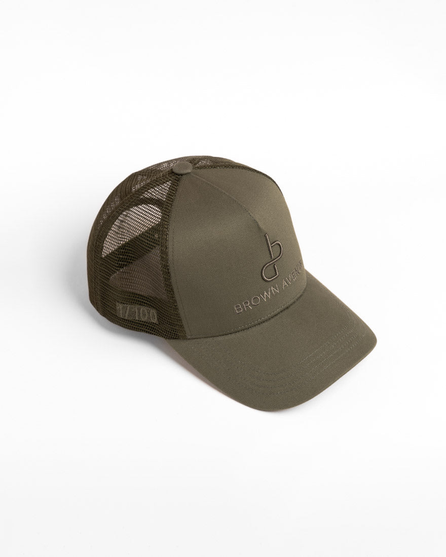 BA Logo Keps - Khaki Grön