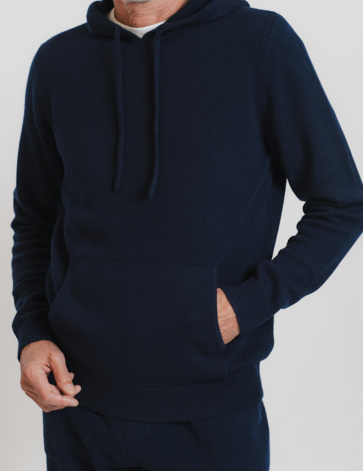 Kashmir Hoodie - Marinblå
