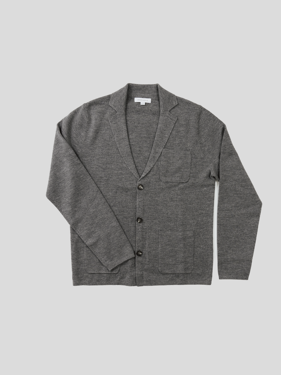 Merino Riviera Blazer - Grey