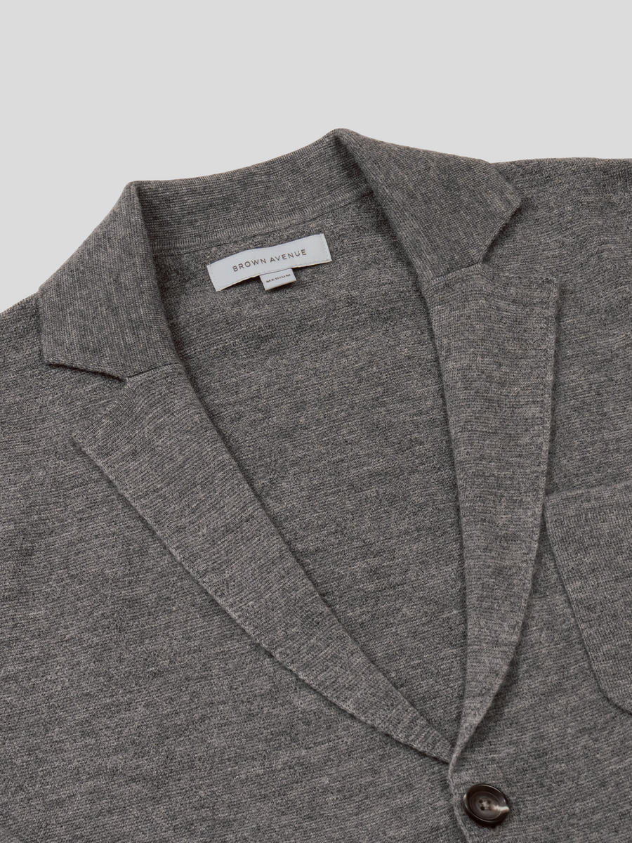 Merino Riviera Blazer - Grey