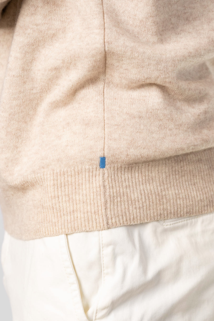 Polo Shirt Sweater - Beige