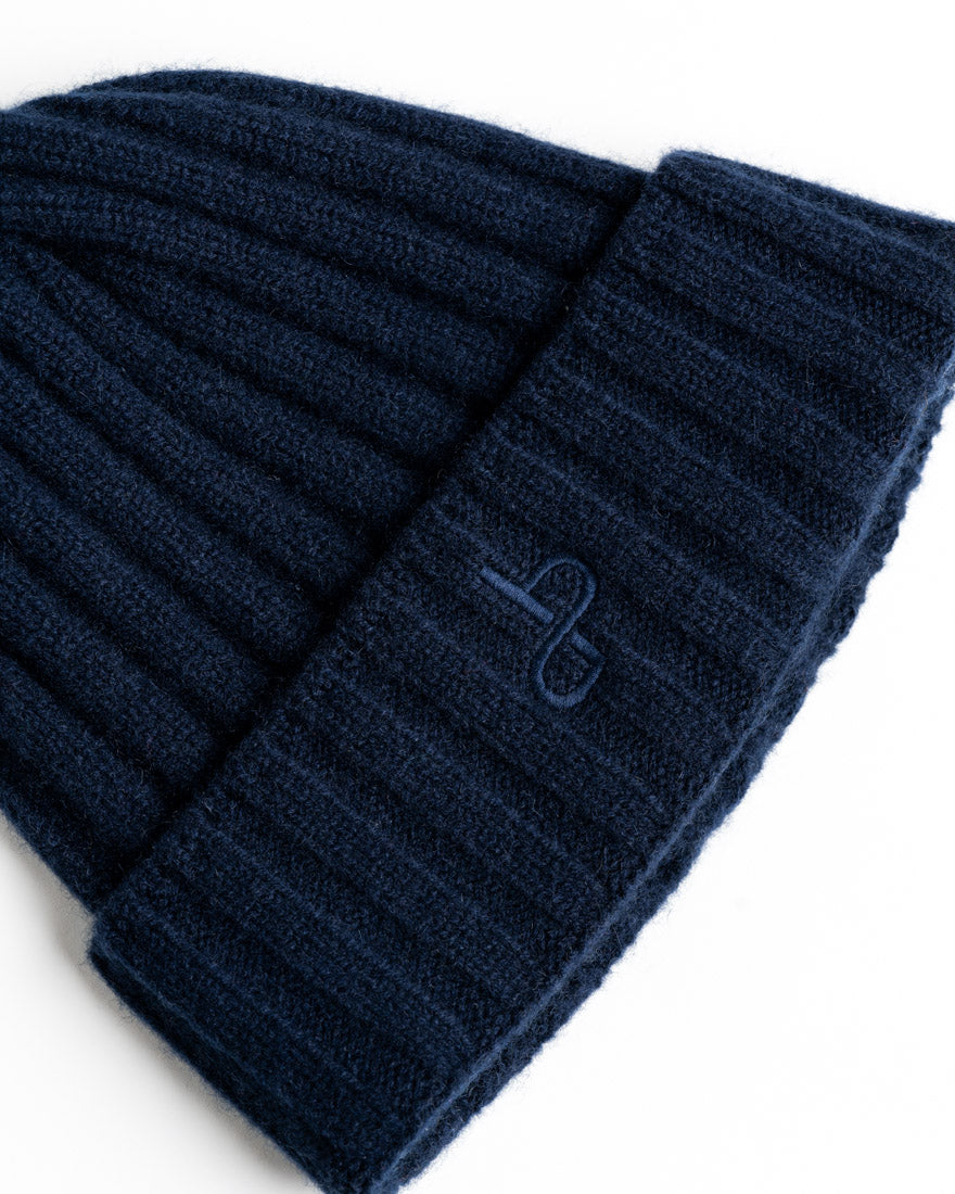 Ribbed BA Beanie - Navy