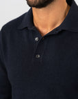 Polo Shirt Sweater - Navy